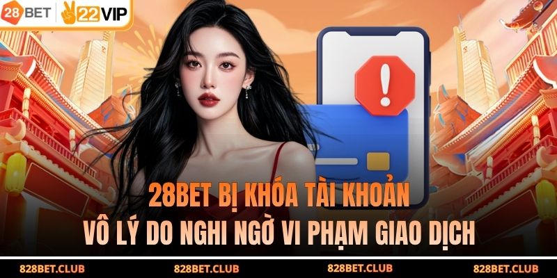 28BET bị khóa tài khoản vô lý do nghi ngờ vi phạm giao dịch