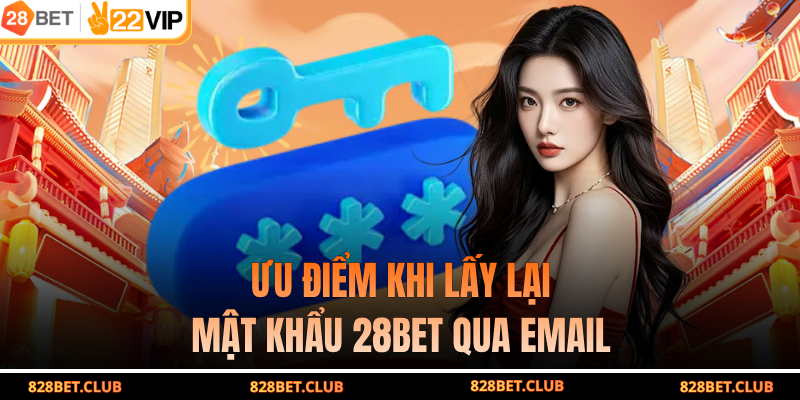 Ưu điểm khi lấy lại mật khẩu 28BET qua email